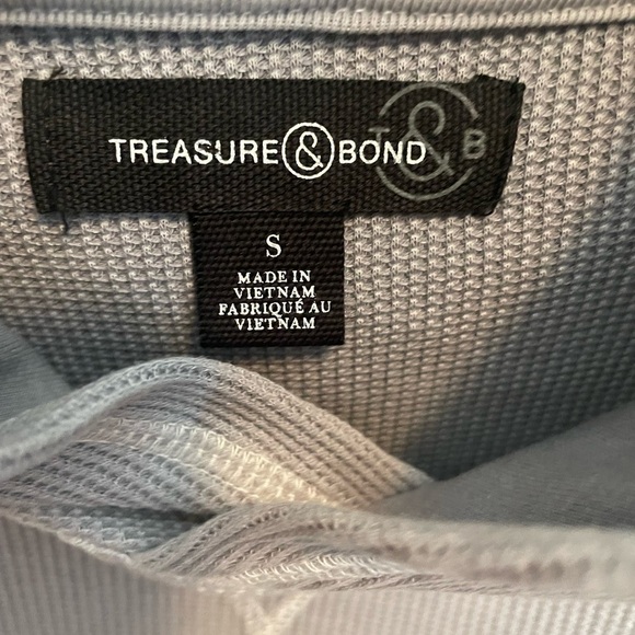 TREASURE & Bond gray thermal lightweight hoodie - Picture 11 of 11